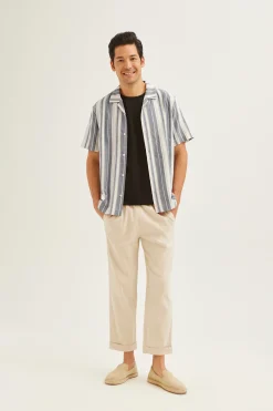 Striped Cotton Relaxed Shirt