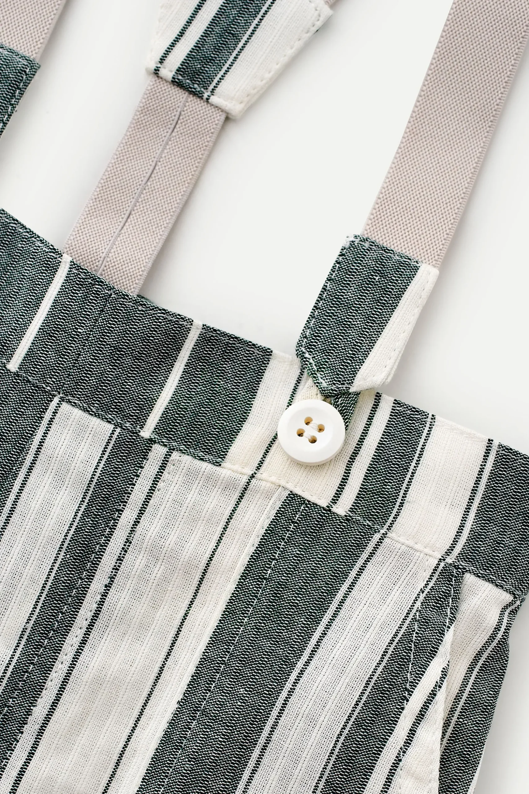 Striped Cotton Suspenders