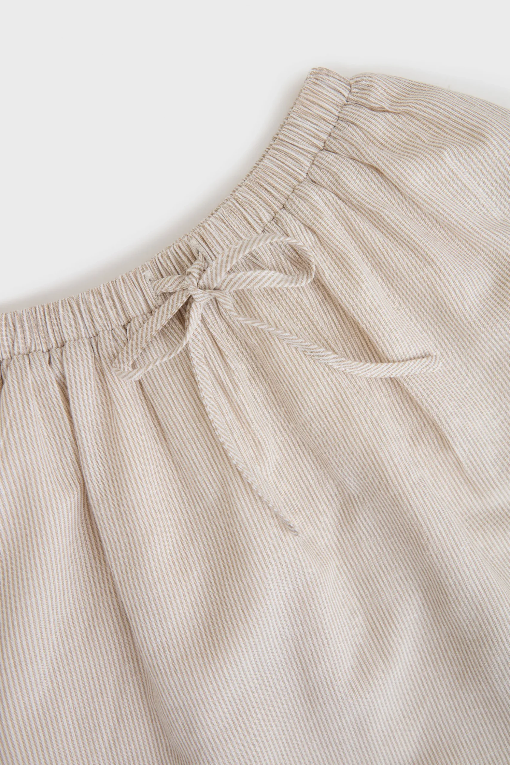 Striped Gathered Skirt