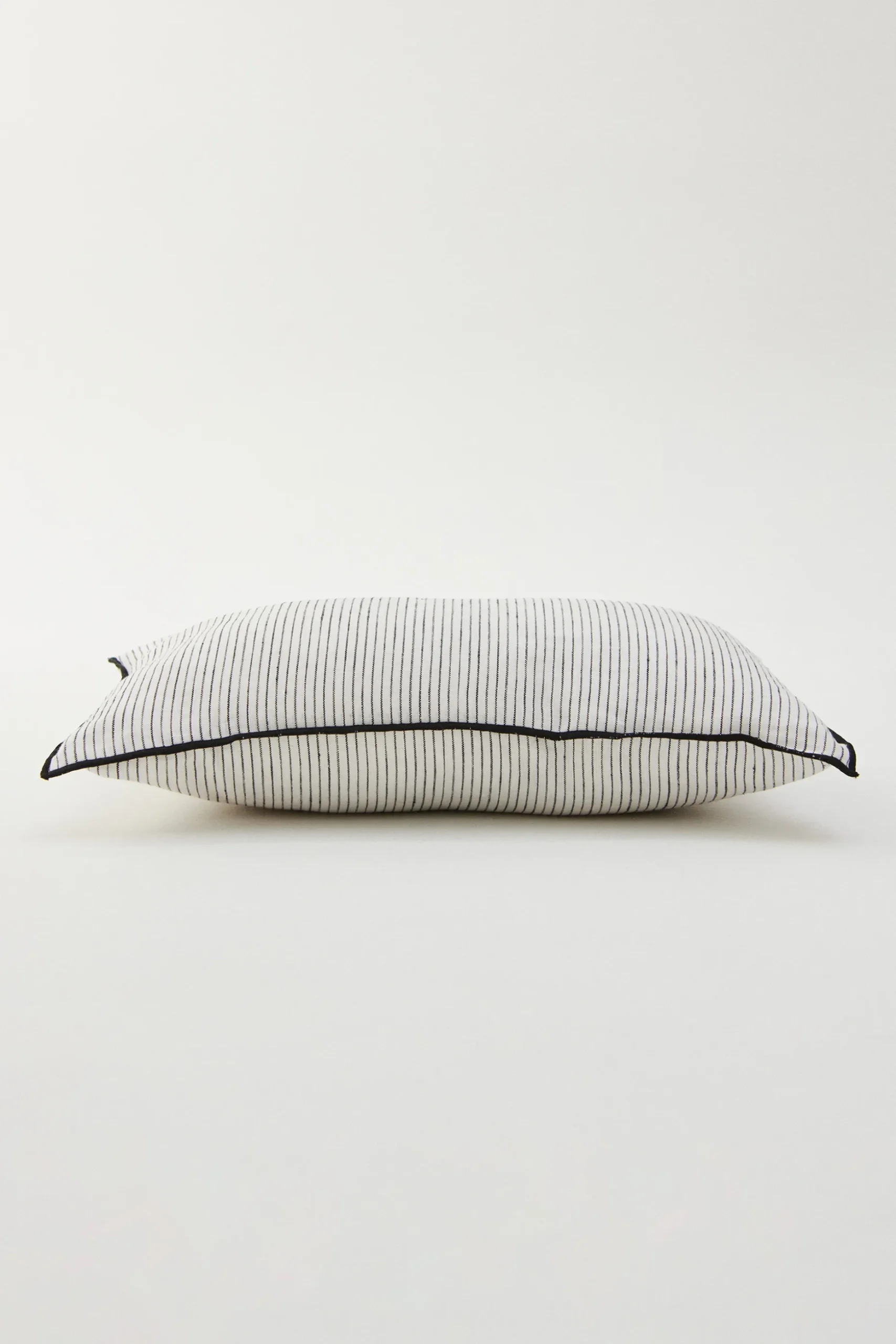Striped Linen Lumbar Cushion Cover