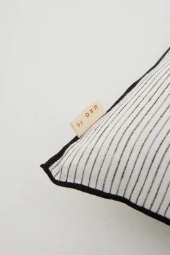 Striped Linen Lumbar Cushion Cover