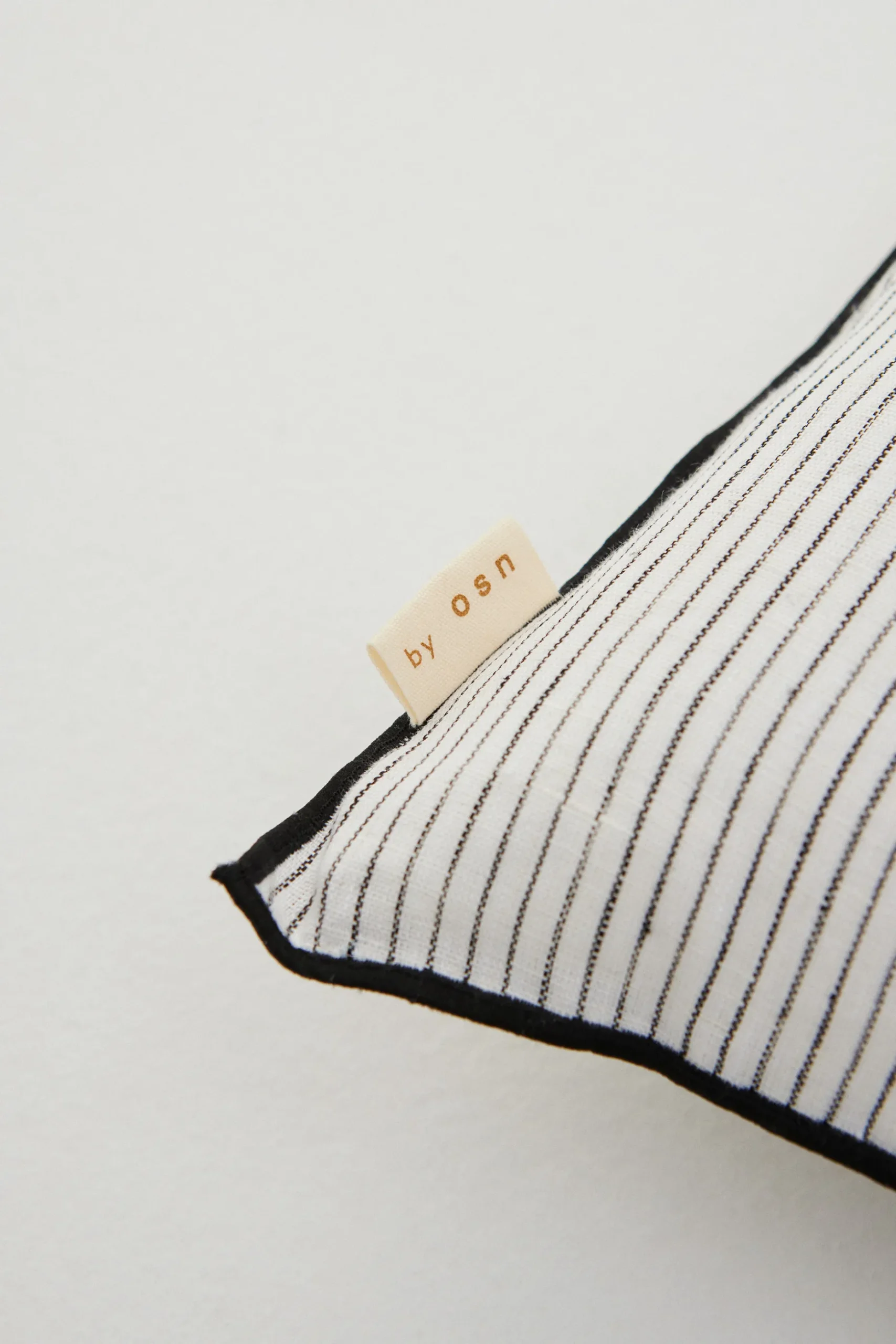 Striped Linen Lumbar Cushion Cover