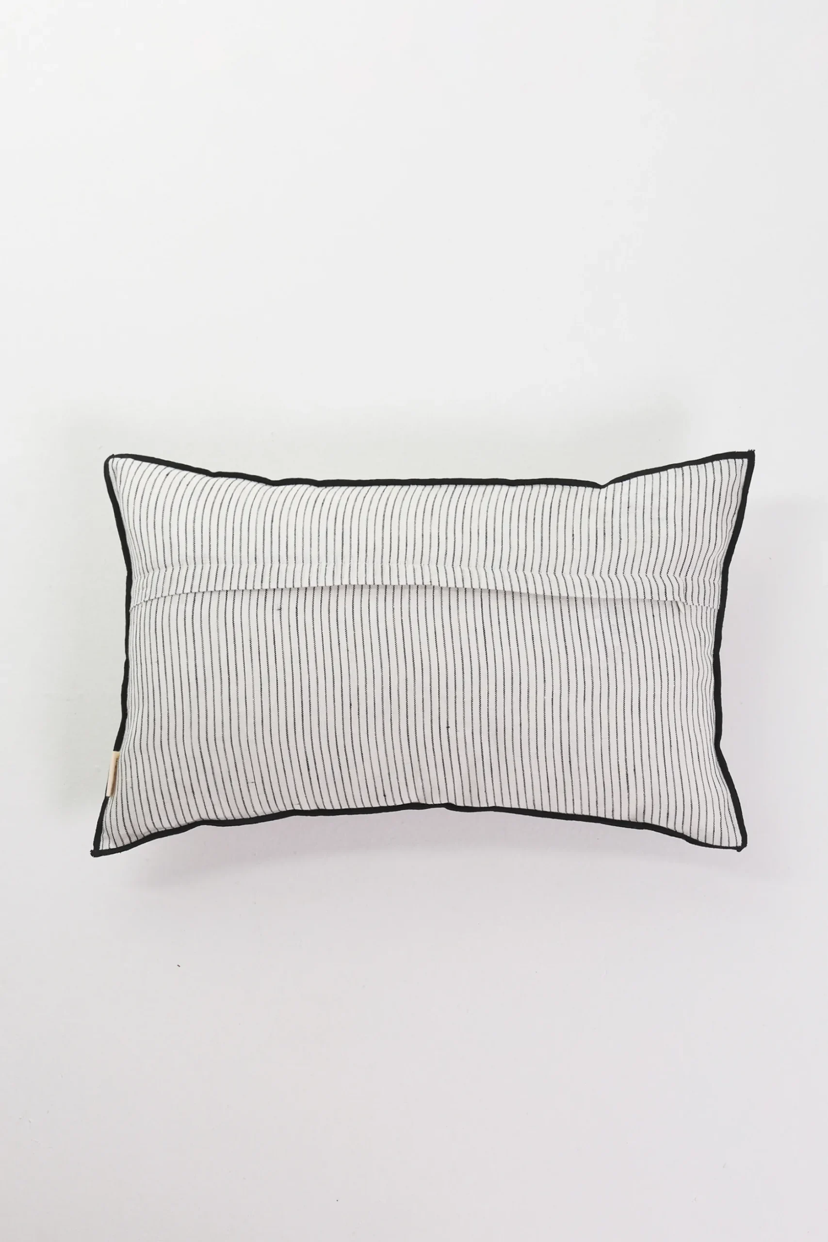 Striped Linen Lumbar Cushion Cover