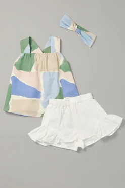 Striped Ruffle Shorts
