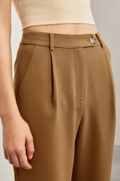 Tailored Straight-Leg Pants