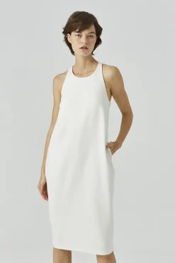 T-Back Double-Bonded Jersey Dress