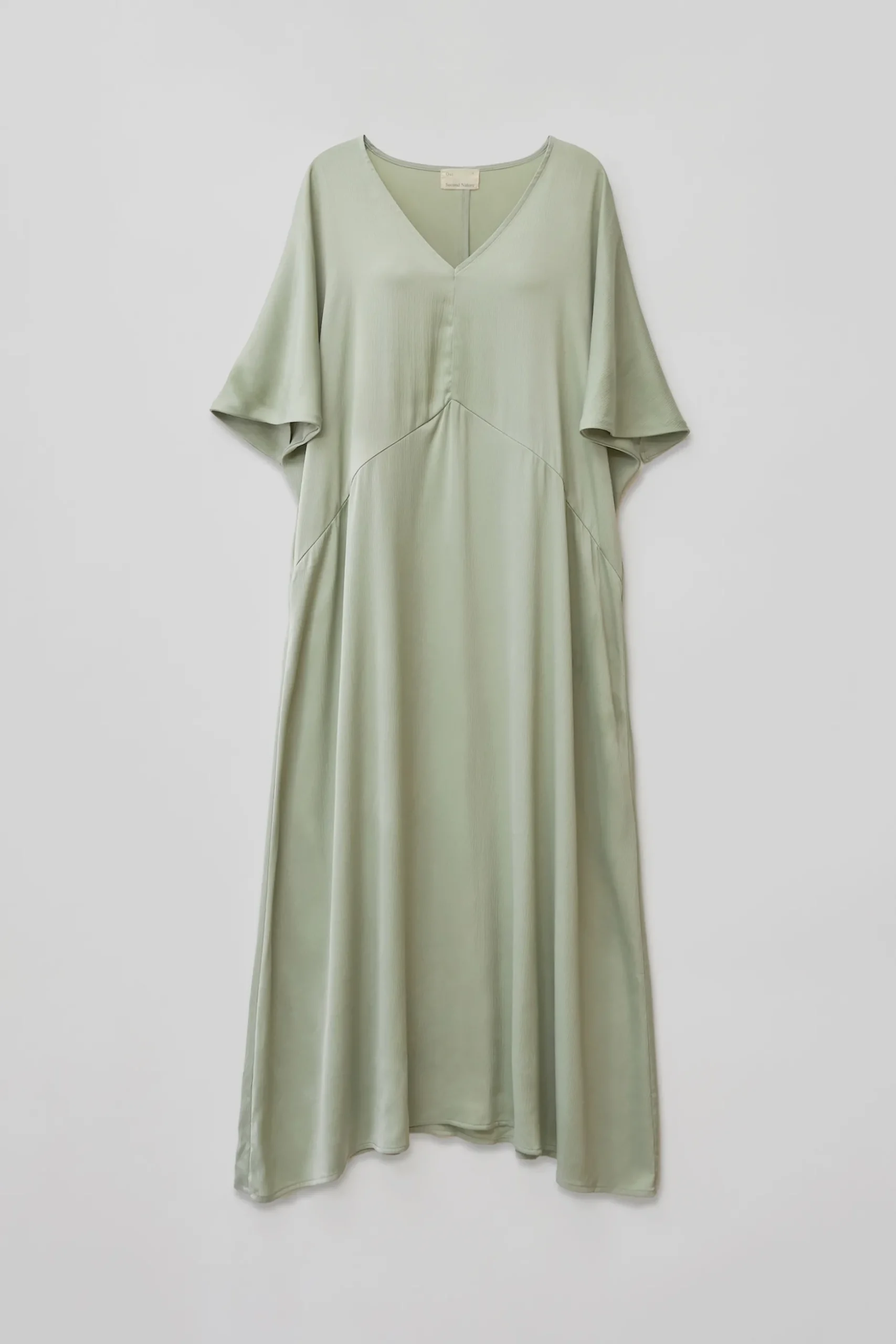 Textured Gathered Sleeve Kaftan