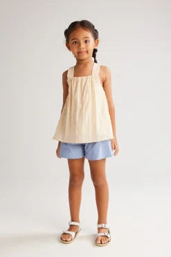 Textured Gathered Tent Top