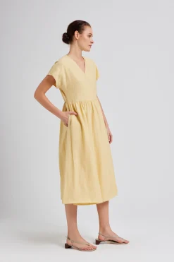 Textured Midi Wrap Dress
