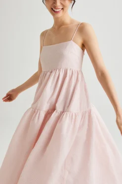 Textured Tiered Cami Dress