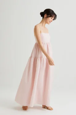 Textured Tiered Cami Dress