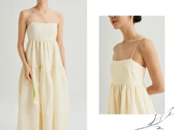 Textured Tiered Cami Dress