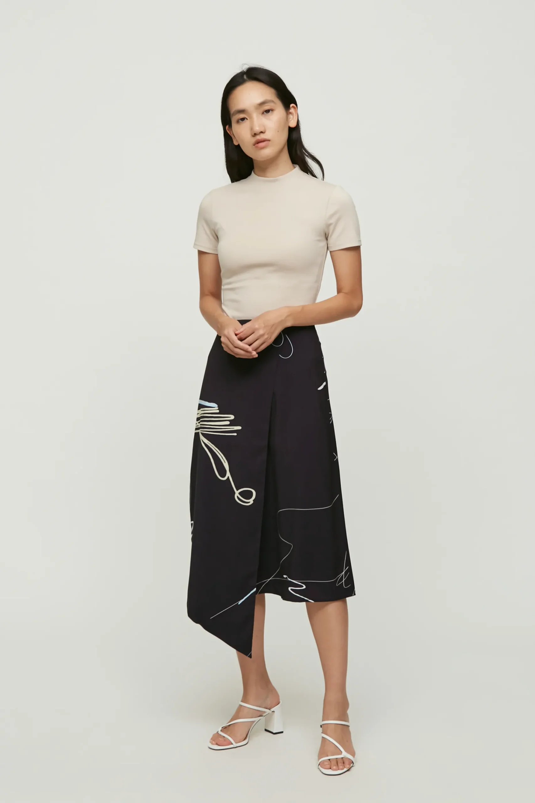 Trail Overlap Midi Skirt