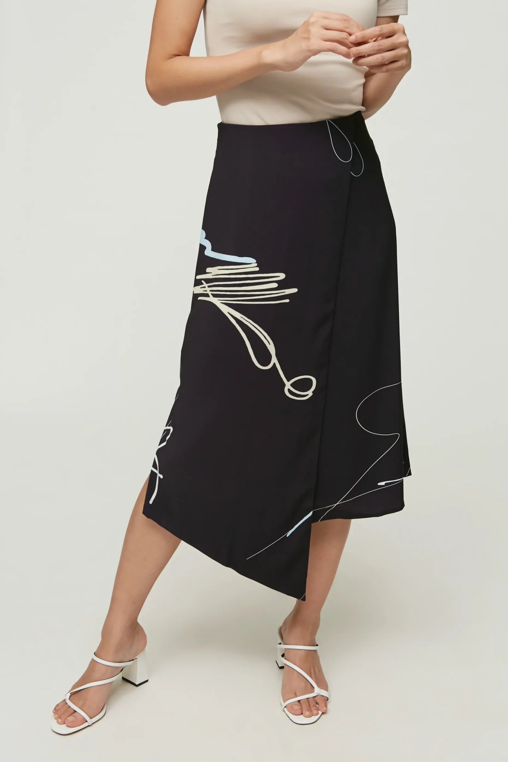 Trail Overlap Midi Skirt