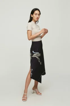 Trail Overlap Midi Skirt