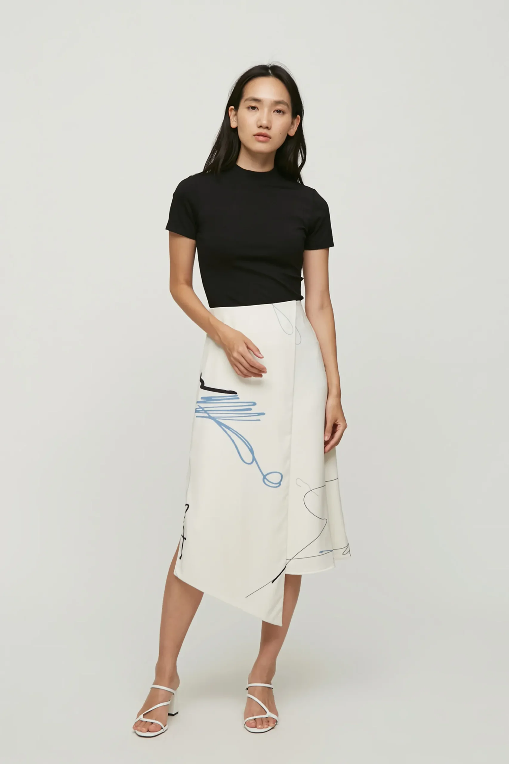 Trail Overlap Midi Skirt