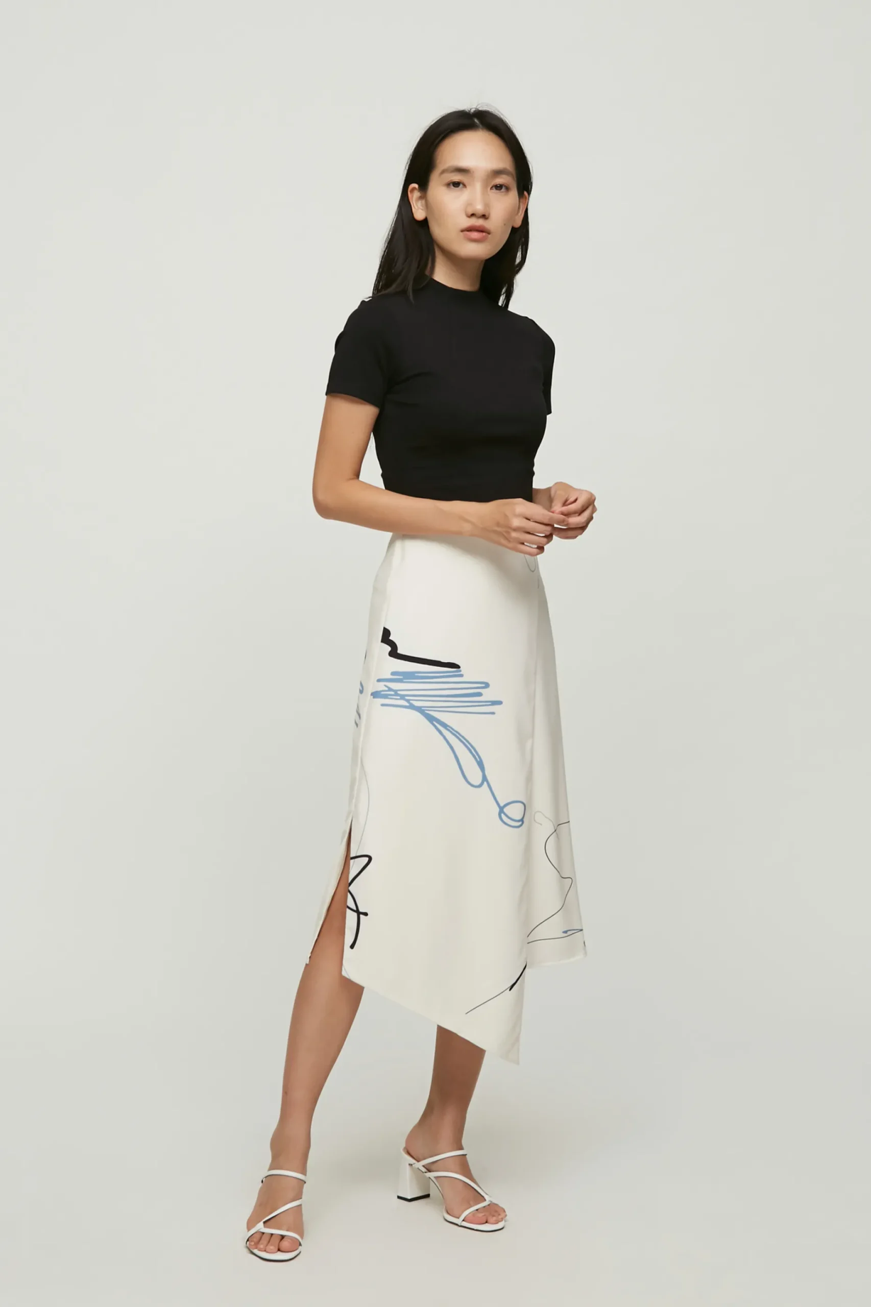 Trail Overlap Midi Skirt