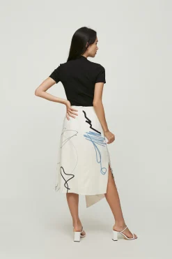 Trail Overlap Midi Skirt