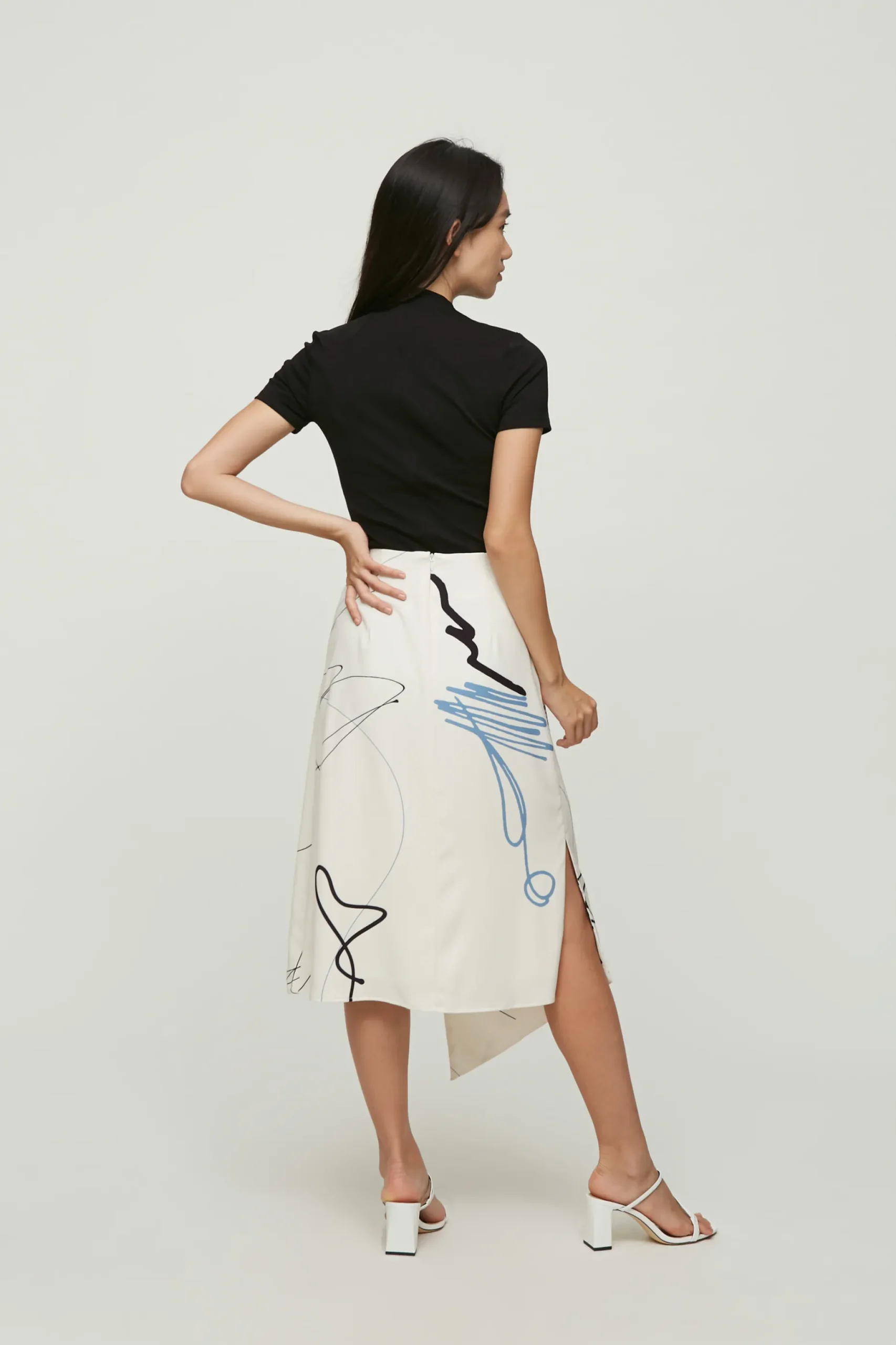 Trail Overlap Midi Skirt