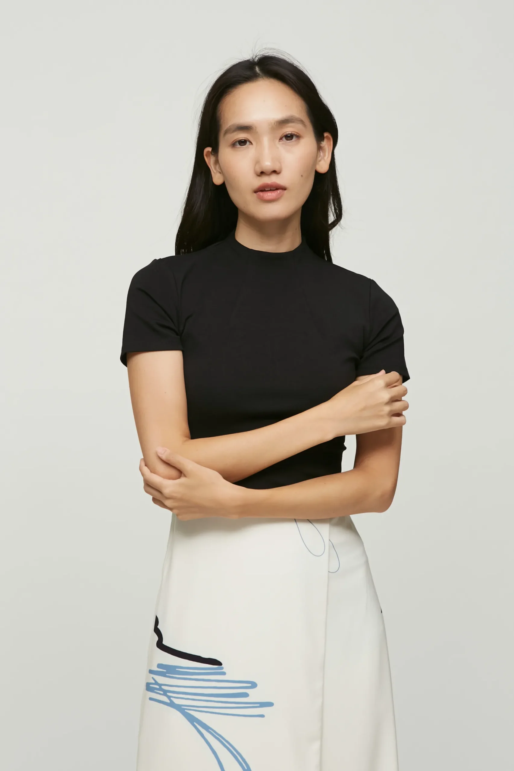 Trail Overlap Midi Skirt