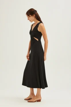 Twist Cut-out Jersey Dress