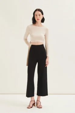 Two-Way Jersey Wrap Top