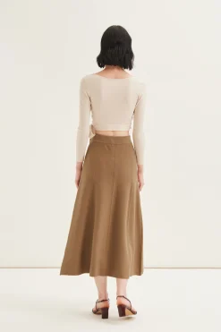 Two-Way Jersey Wrap Top