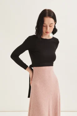 Two-Way Jersey Wrap Top