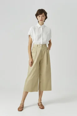 Viscose Button-Down Blouse
