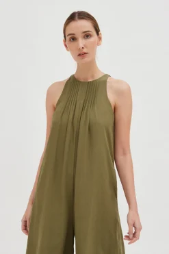 Viscose Pleated Jumpsuit