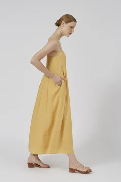 Viscose Pleated Tent Dress