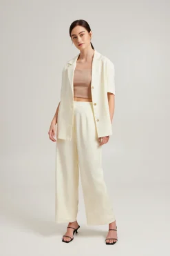 Viscose Relaxed Collared Shirt