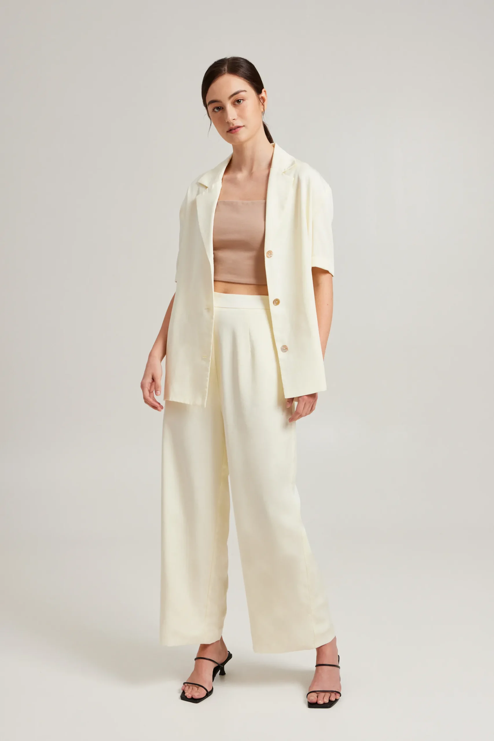 Viscose Relaxed Collared Shirt