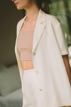 Viscose Relaxed Collared Shirt