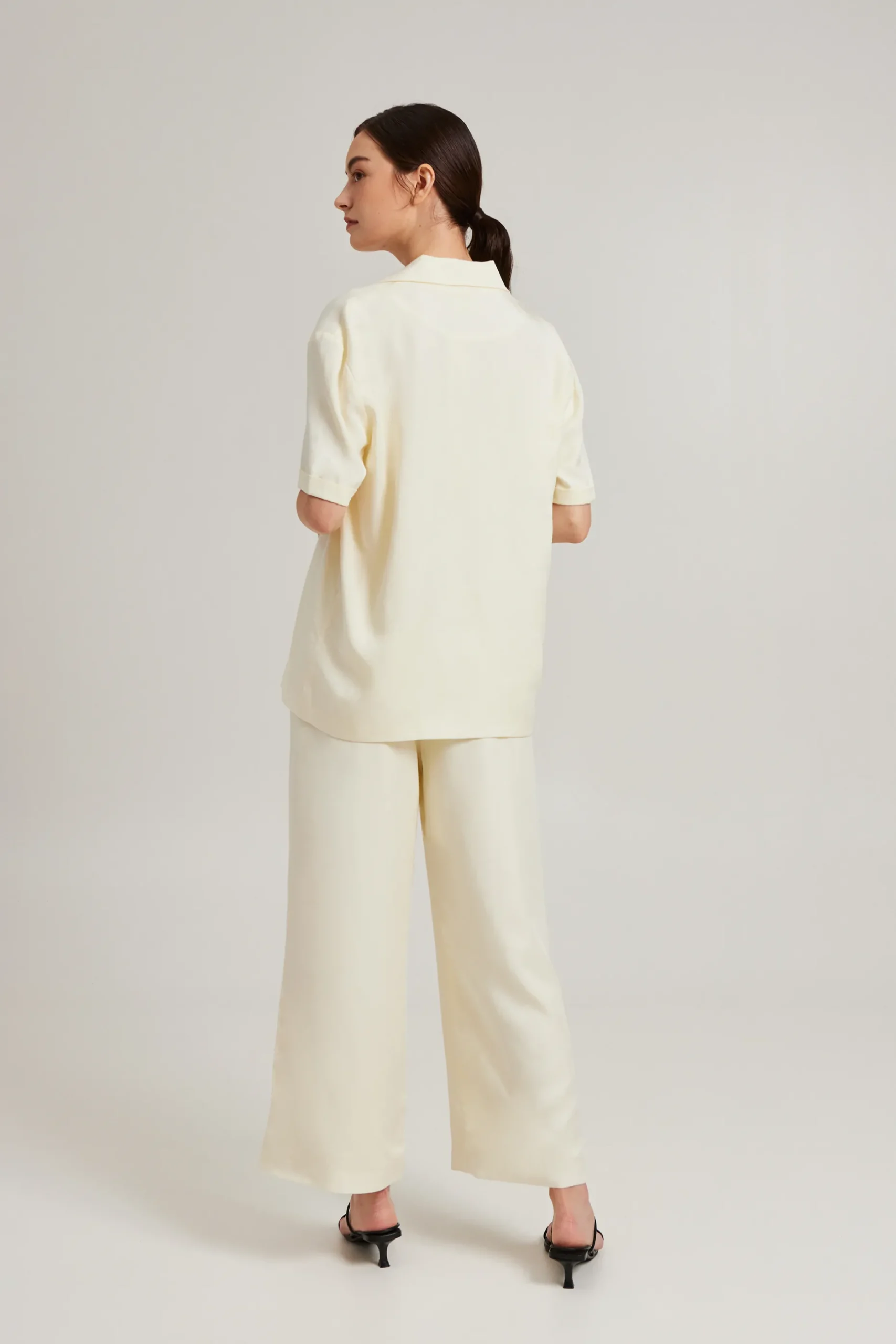 Viscose Relaxed Collared Shirt