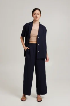 Viscose Relaxed Collared Shirt