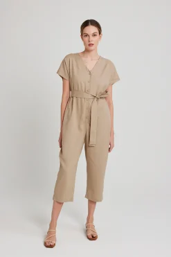 Viscose V-Neck Jumpsuit