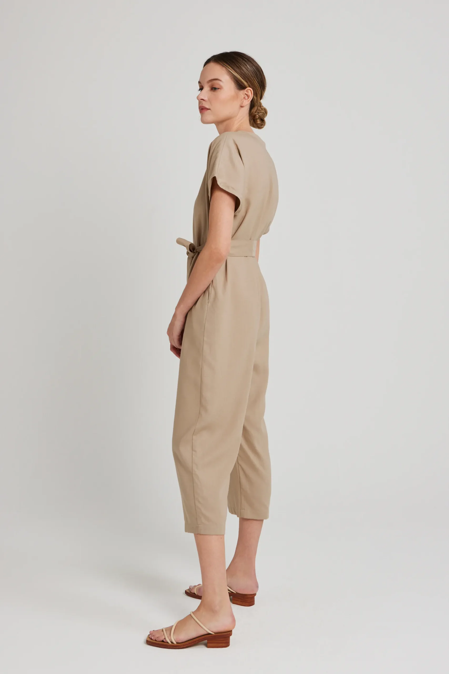 Viscose V-Neck Jumpsuit