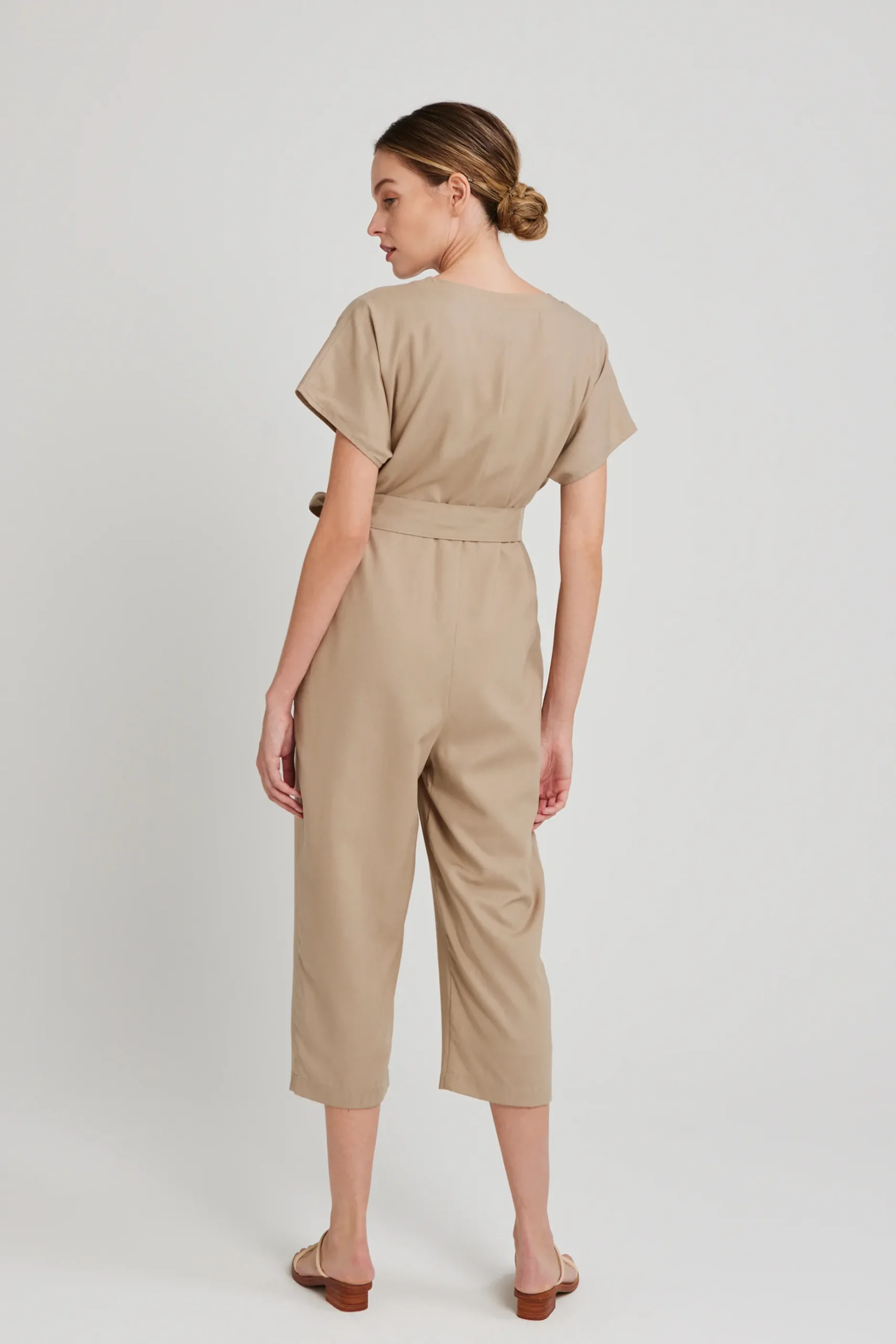 Viscose V-Neck Jumpsuit