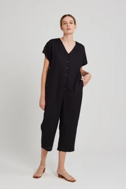 Viscose V-Neck Jumpsuit
