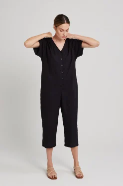 Viscose V-Neck Jumpsuit