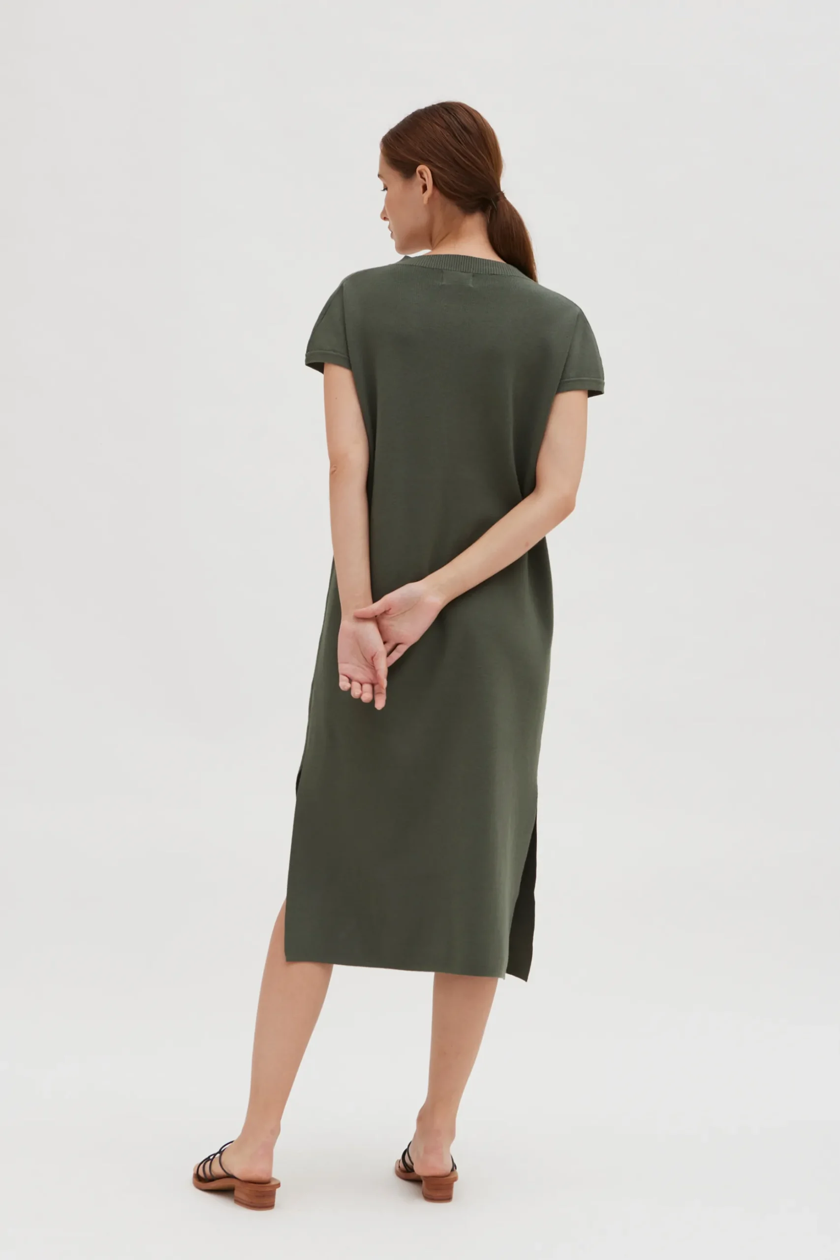 V-Neck Knit Dress