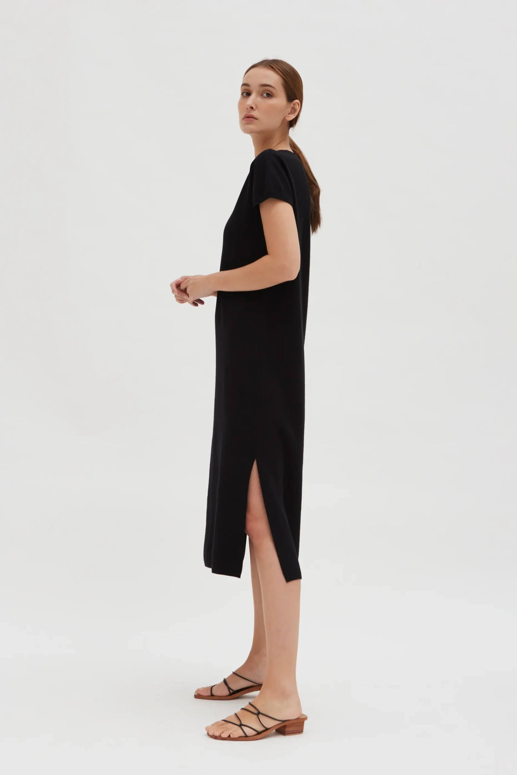 V-Neck Knit Dress