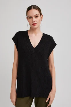 V-Neck Knit Tunic