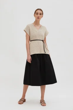 V-Neck Knit Tunic