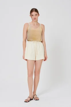 Wide-Hem Cotton Shorts